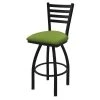 Holland Bar Stool Co. 30" Swivel Bar Stool, Black Wrinkle, Canter Kiwi Green Seat -Kitchen & Dining Furniture Sales Store Holland20Bar20Stool20Co 410BW009