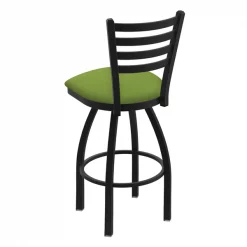 Holland Bar Stool Co. 30" Swivel Bar Stool, Black Wrinkle, Canter Kiwi Green Seat -Kitchen & Dining Furniture Sales Store Holland20Bar20Stool20Co 410BW009 2