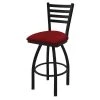 Holland Bar Stool Co. 30" Swivel Bar Stool, Black Wrinkle, Graph Ruby Seat -Kitchen & Dining Furniture Sales Store Holland20Bar20Stool20Co 410BW016