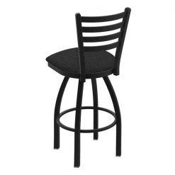Holland Bar Stool Co. 30" Swivel Bar Stool, Black Wrinkle, Graph Coal Seat -Kitchen & Dining Furniture Sales Store Holland20Bar20Stool20Co 410BW018 2
