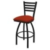 Holland Bar Stool Co. 30" Swivel Bar Stool, Black Wrinkle, Graph Poppy Seat -Kitchen & Dining Furniture Sales Store Holland20Bar20Stool20Co 410BW021