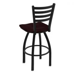 Holland Bar Stool Co. 30" Swivel Bar Stool, Black Wrinkle, Dark Cherry Oak Seat -Kitchen & Dining Furniture Sales Store Holland20Bar20Stool20Co 410BWDCOak 2