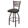 Holland Bar Stool Co. 30" Swivel Bar Stool, Bronze Finish, Canter Storm Seat