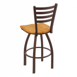 Holland Bar Stool Co. 30" Swivel Bar Stool, Bronze Finish, Med Oak Seat -Kitchen & Dining Furniture Sales Store Holland20Bar20Stool20Co 410BZMedOak 2