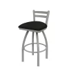Holland Bar Stool Co. 25" Low Back Swivel Counter Stool, Nickel Finish, Canter Espresso Seat -Kitchen & Dining Furniture Sales Store Holland20Bar20Stool20Co 411AN003
