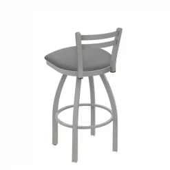 Holland Bar Stool Co. 30" Low Back Swivel Bar Stool, Nickel Finish, Canter Grey Seat -Kitchen & Dining Furniture Sales Store Holland20Bar20Stool20Co 411AN007 2