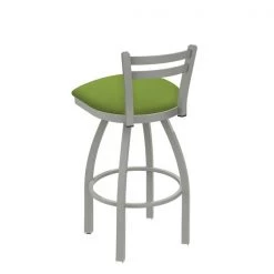 Holland Bar Stool Co. 30" Low Back Swivel Bar Stool, Nickel Finish, Canter Kiwi Green Seat -Kitchen & Dining Furniture Sales Store Holland20Bar20Stool20Co 411AN009 2
