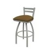 Holland Bar Stool Co. 30" Low Back Swivel Bar Stool, Nickel Finish, Canter Saddle Seat -Kitchen & Dining Furniture Sales Store Holland20Bar20Stool20Co 411AN012