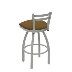 Holland Bar Stool Co. 30" Low Back Swivel Bar Stool, Nickel Finish, Canter Saddle Seat -Kitchen & Dining Furniture Sales Store Holland20Bar20Stool20Co 411AN012 2