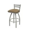 Holland Bar Stool Co. 30" Low Back Swivel Bar Stool, Nickel Finish, Canter Sand Seat -Kitchen & Dining Furniture Sales Store Holland20Bar20Stool20Co 411AN013