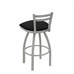 Holland Bar Stool Co. 30" Low Back Swivel Bar Stool, Nickel Finish, Black Vinyl Seat -Kitchen & Dining Furniture Sales Store Holland20Bar20Stool20Co 411ANBlkVinyl 2