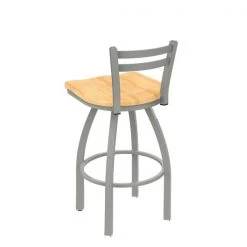Holland Bar Stool Co. 30" Low Back Swivel Bar Stool, Nickel Finish, Nat Maple Seat -Kitchen & Dining Furniture Sales Store Holland20Bar20Stool20Co 411ANNatMpl 2