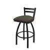 Holland Bar Stool Co. 30" Low Back Swivel Bar Stool, Black Wrinkle, Canter Earth Seat -Kitchen & Dining Furniture Sales Store Holland20Bar20Stool20Co 411BW006