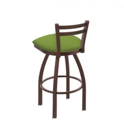 Holland Bar Stool Co. 30" Low Back Swivel Bar Stool, Bronze Finish, Canter Kiwi Green Seat -Kitchen & Dining Furniture Sales Store Holland20Bar20Stool20Co 411BZ009 2