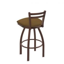 Holland Bar Stool Co. 25" Low Back Swivel Counter Stool, Bronze Finish, Canter Saddle Seat -Kitchen & Dining Furniture Sales Store Holland20Bar20Stool20Co 411BZ012 2