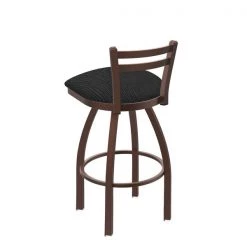 Holland Bar Stool Co. 30" Low Back Swivel Bar Stool, Bronze Finish, Graph Coal Seat -Kitchen & Dining Furniture Sales Store Holland20Bar20Stool20Co 411BZ018 2