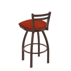 Holland Bar Stool Co. 30" Low Back Swivel Bar Stool, Bronze Finish, Graph Poppy Seat -Kitchen & Dining Furniture Sales Store Holland20Bar20Stool20Co 411BZ021 2