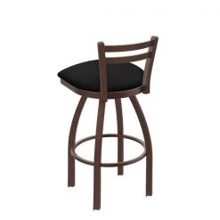 Holland Bar Stool Co. 30" Low Back Swivel Bar Stool, Bronze Finish, Black Vinyl Seat -Kitchen & Dining Furniture Sales Store Holland20Bar20Stool20Co 411BZBlkVinyl 2