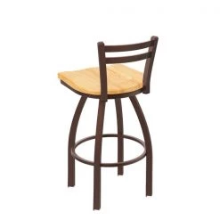 Holland Bar Stool Co. 30" Low Back Swivel Bar Stool, Bronze Finish, Nat Oak Seat -Kitchen & Dining Furniture Sales Store Holland20Bar20Stool20Co 411BZNatOak 2