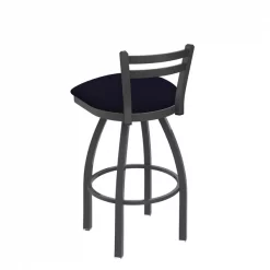 Holland Bar Stool Co. 30" Low Back Swivel Bar Stool, Pewter Finish, Canter Twilight Seat -Kitchen & Dining Furniture Sales Store Holland20Bar20Stool20Co 411PW002 2