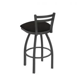 Holland Bar Stool Co. 30" Low Back Swivel Bar Stool, Pewter Finish, Canter Espresso Seat -Kitchen & Dining Furniture Sales Store Holland20Bar20Stool20Co 411PW003 2