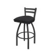 Holland Bar Stool Co. 30" Low Back Swivel Bar Stool, Pewter Finish, Graph Anchor Seat -Kitchen & Dining Furniture Sales Store Holland20Bar20Stool20Co 411PW014