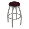 Holland Bar Stool Co. 30" Swivel Bar Stool, Nickel Finish, Canter Bordeaux Seat -Kitchen & Dining Furniture Sales Store Holland20Bar20Stool20Co 802AN005