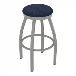 Holland Bar Stool Co. 30" Swivel Bar Stool, Nickel Finish, Graph Anchor Seat