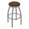 Holland Bar Stool Co. 30" Swivel Bar Stool, Nickel Finish, Rein Thatch Seat