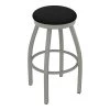 Holland Bar Stool Co. 25" Swivel Counter Stool, Nickel Finish, Black Vinyl Seat -Kitchen & Dining Furniture Sales Store Holland20Bar20Stool20Co 802ANBlkVinyl