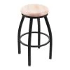 Holland Bar Stool Co. 30" Swivel Bar Stool, Black Wrinkle, Nat Maple Seat -Kitchen & Dining Furniture Sales Store Holland20Bar20Stool20Co 802BWNatMpl