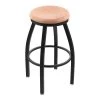 Holland Bar Stool Co. 30" Swivel Bar Stool, Black Wrinkle, Nat Oak Seat -Kitchen & Dining Furniture Sales Store Holland20Bar20Stool20Co 802BWNatOak