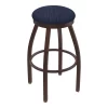 Holland Bar Stool Co. 30" Swivel Bar Stool, Bronze Finish, Graph Anchor Seat