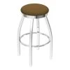 Holland Bar Stool Co. 30" Swivel Bar Stool, Chrome Finish, Canter Saddle Seat -Kitchen & Dining Furniture Sales Store Holland20Bar20Stool20Co 802CH012