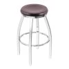 Holland Bar Stool Co. 30" Swivel Bar Stool, Chrome Finish, Dark Cherry Maple Seat -Kitchen & Dining Furniture Sales Store Holland20Bar20Stool20Co 802CHDCMpl