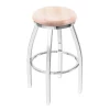 Holland Bar Stool Co. 25" Swivel Counter Stool, Chrome Finish, Nat Maple Seat -Kitchen & Dining Furniture Sales Store Holland20Bar20Stool20Co 802CHNatMpl