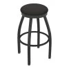 Holland Bar Stool Co. 30" Swivel Bar Stool, Pewter Finish, Canter Iron Seat