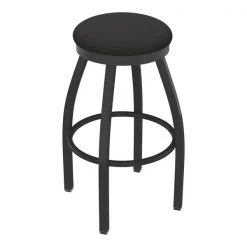 Holland Bar Stool Co. 30" Swivel Bar Stool, Pewter Finish, Canter Iron Seat