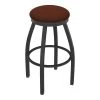 Holland Bar Stool Co. 30" Swivel Bar Stool, Pewter Finish, Rein Adobe Seat