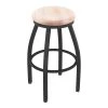 Holland Bar Stool Co. 25" Swivel Counter Stool, Pewter Finish, Nat Maple Seat -Kitchen & Dining Furniture Sales Store Holland20Bar20Stool20Co 802PWNatMpl