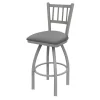 Holland Bar Stool Co. 30" Swivel Bar Stool, Nickel Finish, Canter Grey Seat -Kitchen & Dining Furniture Sales Store Holland20Bar20Stool20Co 810AN007