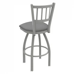 Holland Bar Stool Co. 25" Swivel Counter Stool, Nickel Finish, Canter Grey Seat -Kitchen & Dining Furniture Sales Store Holland20Bar20Stool20Co 810AN007 2