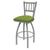 Holland Bar Stool Co. 30" Swivel Bar Stool, Nickel Finish, Canter Kiwi Green Seat -Kitchen & Dining Furniture Sales Store Holland20Bar20Stool20Co 810AN009