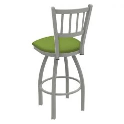 Holland Bar Stool Co. 30" Swivel Bar Stool, Nickel Finish, Canter Kiwi Green Seat -Kitchen & Dining Furniture Sales Store Holland20Bar20Stool20Co 810AN009 2