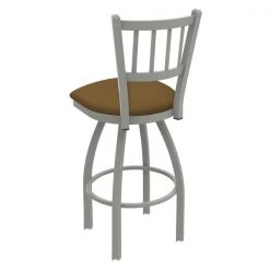 Holland Bar Stool Co. 30" Swivel Bar Stool, Nickel Finish, Canter Saddle Seat -Kitchen & Dining Furniture Sales Store Holland20Bar20Stool20Co 810AN012 2