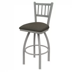 Holland Bar Stool Co. 30" Swivel Bar Stool, Nickel Finish, Graph Chalice Seat