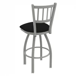 Holland Bar Stool Co. 25" Swivel Counter Stool, Nickel Finish, Black Vinyl Seat -Kitchen & Dining Furniture Sales Store Holland20Bar20Stool20Co 810ANBlkVinyl 2