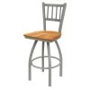 Holland Bar Stool Co. 30" Swivel Bar Stool, Nickel Finish, Med Maple Seat -Kitchen & Dining Furniture Sales Store Holland20Bar20Stool20Co 810ANMedMpl