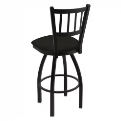 Holland Bar Stool Co. 30" Swivel Bar Stool, Black Wrinkle, Canter Espresso Seat -Kitchen & Dining Furniture Sales Store Holland20Bar20Stool20Co 810BW003 2