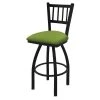 Holland Bar Stool Co. 30" Swivel Bar Stool, Black Wrinkle, Canter Kiwi Green Seat -Kitchen & Dining Furniture Sales Store Holland20Bar20Stool20Co 810BW009